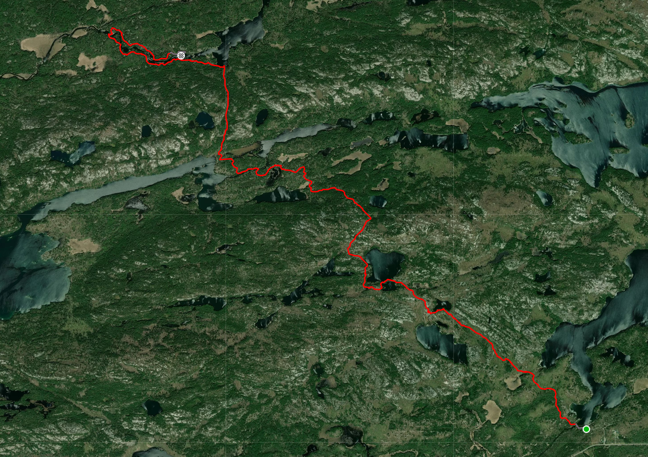 Map: George Lake to H8 16.5km