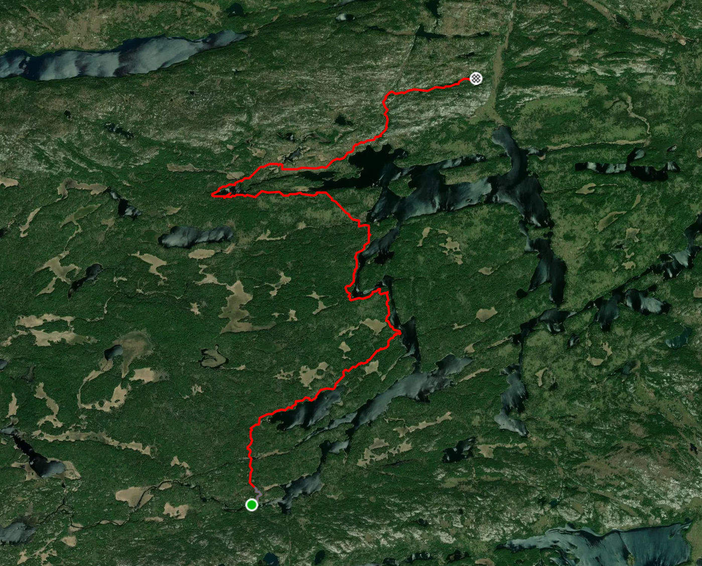 Map: H8 to H22 22.5km
